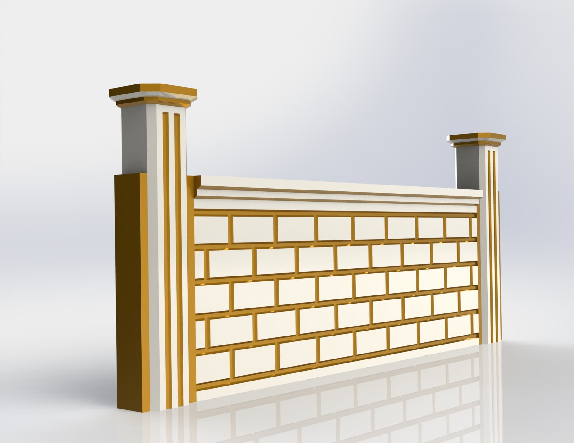 Tuğla Modeli Beton Duvar Kalıbı